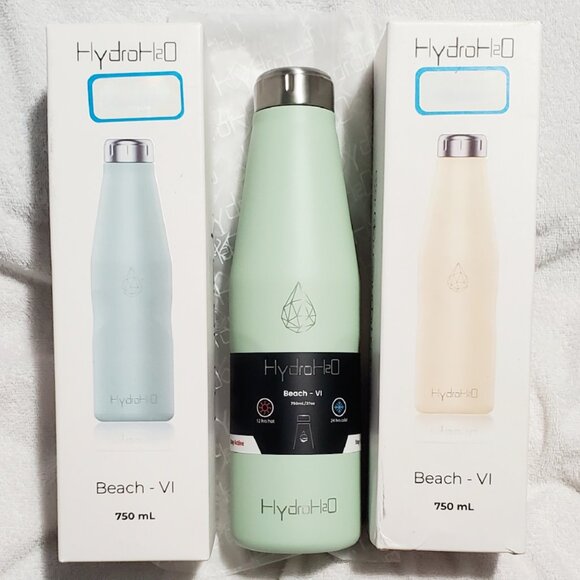 HYDRO H2O Insulated Water Bottle- Double Wall Vacuum- Thermo Flask- (25oz/750ml) - Picture 4 of 11